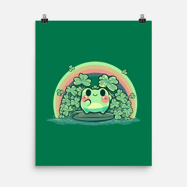 Lucky Little Frog-None-Matte-Poster-TechraNova