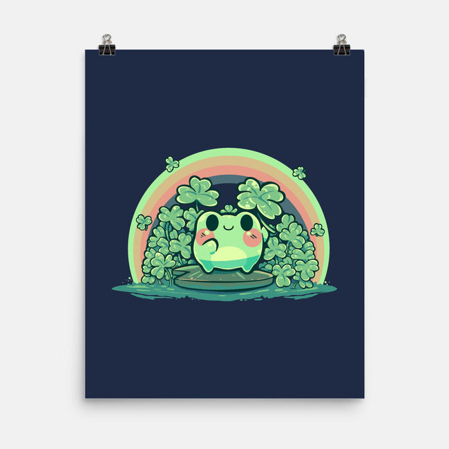 Lucky Little Frog-None-Matte-Poster-TechraNova