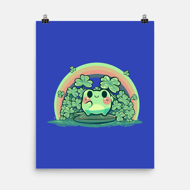 Lucky Little Frog-None-Matte-Poster-TechraNova