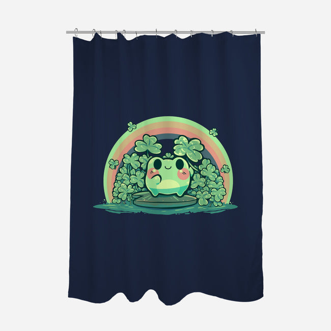 Lucky Little Frog-None-Polyester-Shower Curtain-TechraNova