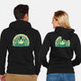 Lucky Little Frog-Unisex-Zip-Up-Sweatshirt-TechraNova