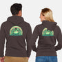 Lucky Little Frog-Unisex-Zip-Up-Sweatshirt-TechraNova