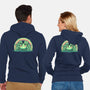 Lucky Little Frog-Unisex-Zip-Up-Sweatshirt-TechraNova