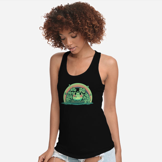 Lucky Little Frog-Womens-Racerback-Tank-TechraNova