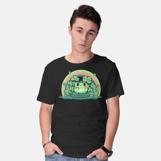 Lucky Little Frog-Mens-Basic-Tee-TechraNova