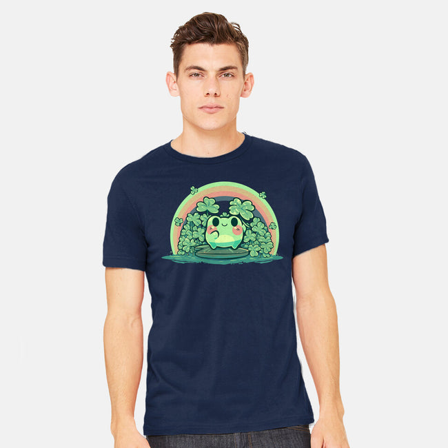 Lucky Little Frog-Mens-Heavyweight-Tee-TechraNova