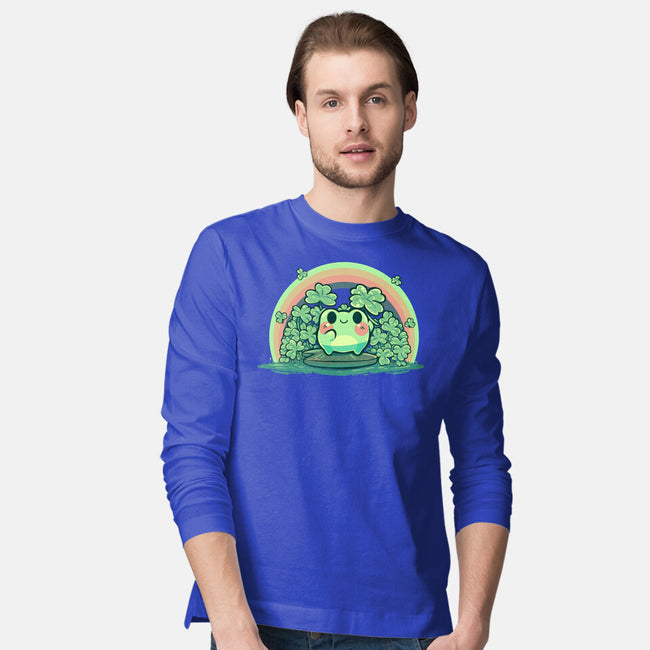 Lucky Little Frog-Mens-Long Sleeved-Tee-TechraNova