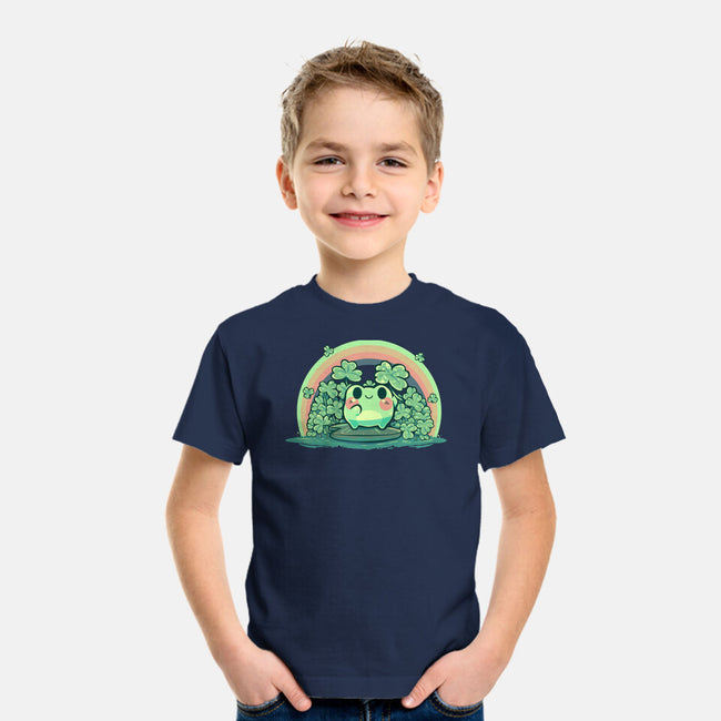 Lucky Little Frog-Youth-Basic-Tee-TechraNova