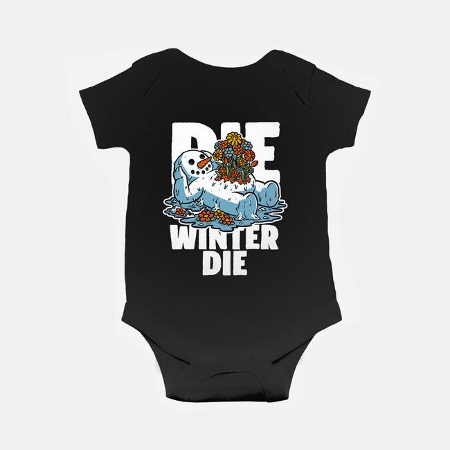 Snowman Spring-Baby-Basic-Onesie-Studio Mootant