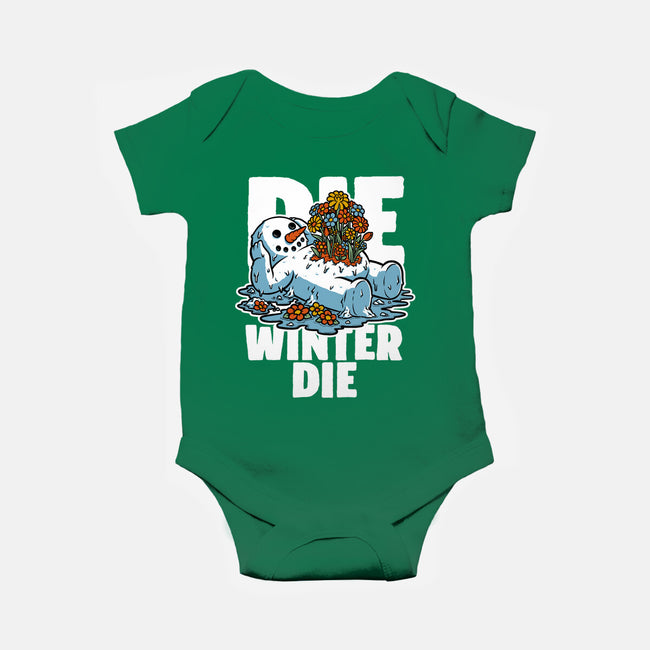 Snowman Spring-Baby-Basic-Onesie-Studio Mootant