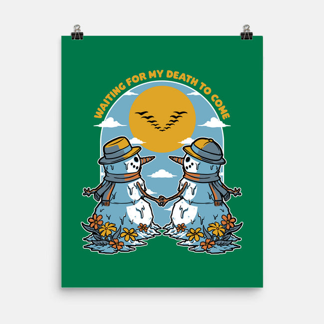 Snowman Irony Spring-None-Matte-Poster-Studio Mootant