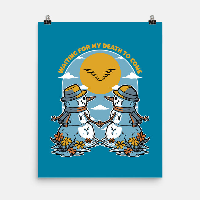 Snowman Irony Spring-None-Matte-Poster-Studio Mootant