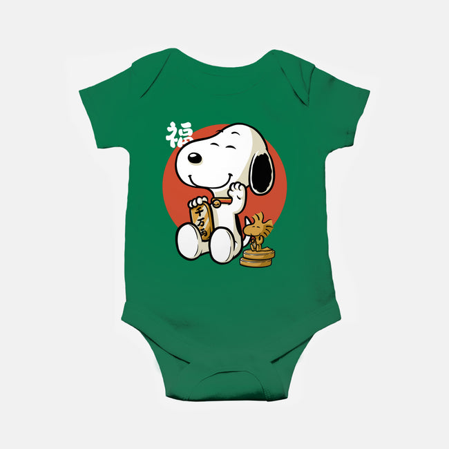 Luck Money Beagle-Baby-Basic-Onesie-Studio Mootant