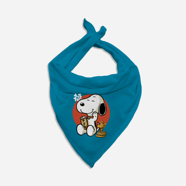 Luck Money Beagle-Cat-Bandana-Pet Collar-Studio Mootant