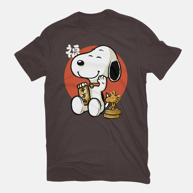 Luck Money Beagle-Womens-Basic-Tee-Studio Mootant