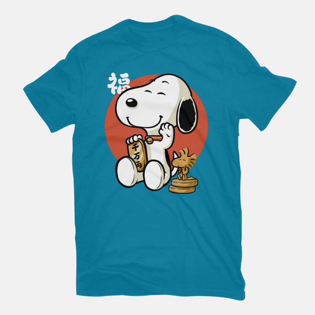 Luck Money Beagle-Womens-Basic-Tee-Studio Mootant