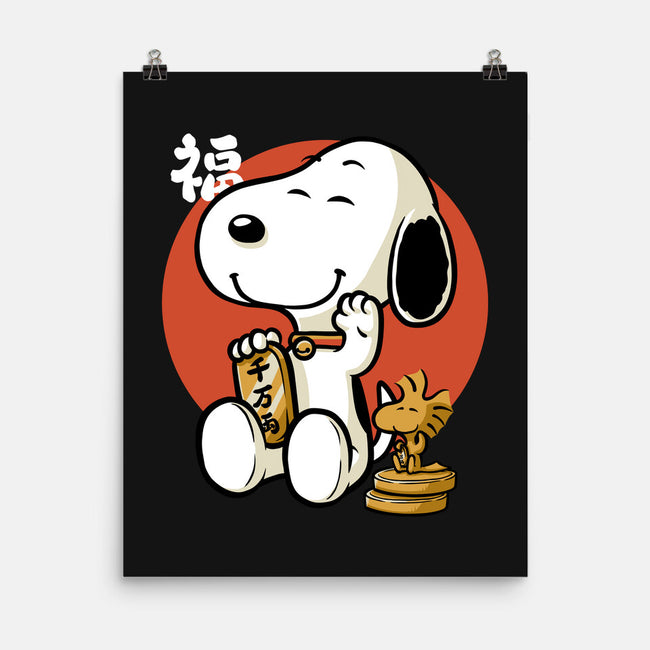 Luck Money Beagle-None-Matte-Poster-Studio Mootant