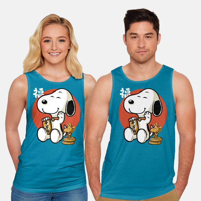 Luck Money Beagle-Unisex-Basic-Tank-Studio Mootant