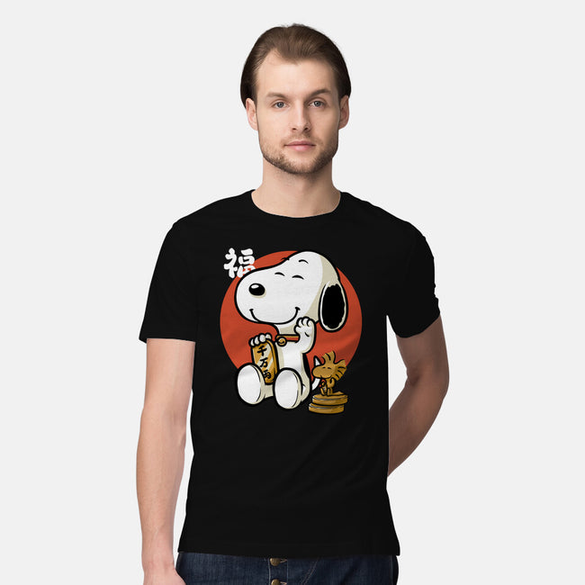 Luck Money Beagle-Mens-Premium-Tee-Studio Mootant