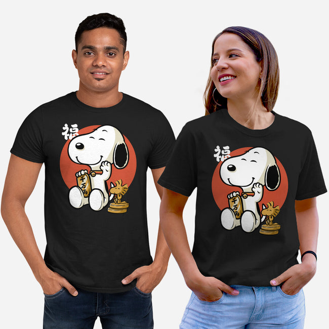 Luck Money Beagle-Unisex-Basic-Tee-Studio Mootant