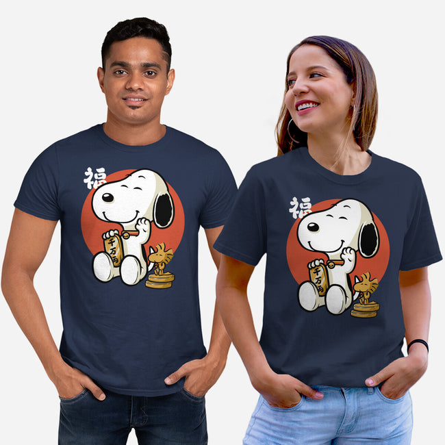 Luck Money Beagle-Unisex-Basic-Tee-Studio Mootant