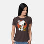 Luck Money Beagle-Womens-Basic-Tee-Studio Mootant