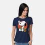 Luck Money Beagle-Womens-Basic-Tee-Studio Mootant