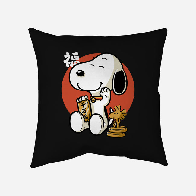 Luck Money Beagle-None-Removable Cover w Insert-Throw Pillow-Studio Mootant