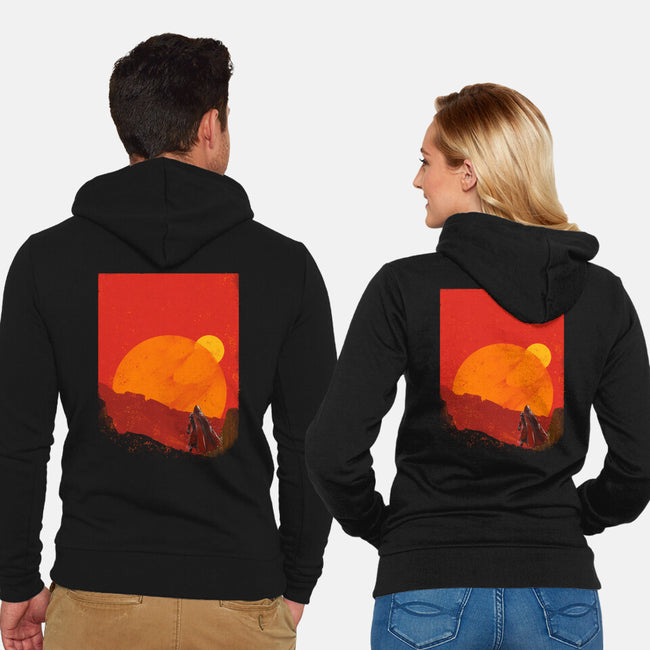 The Spice Hunter-Unisex-Zip-Up-Sweatshirt-kharmazero