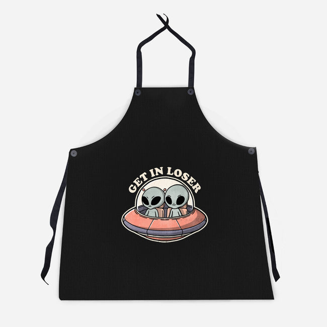 Get In Loser Aliens-Unisex-Kitchen-Apron-fanfreak1