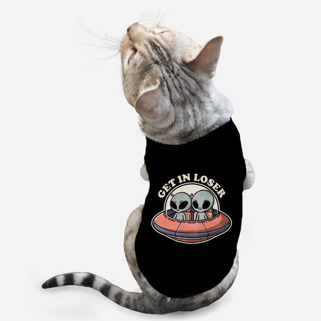 Get In Loser Aliens-Cat-Basic-Pet Tank-fanfreak1