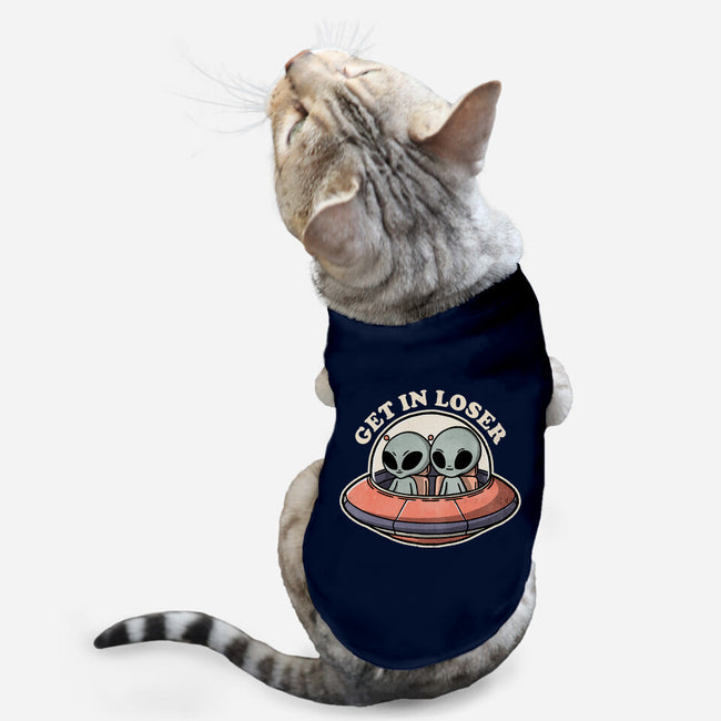 Get In Loser Aliens-Cat-Basic-Pet Tank-fanfreak1