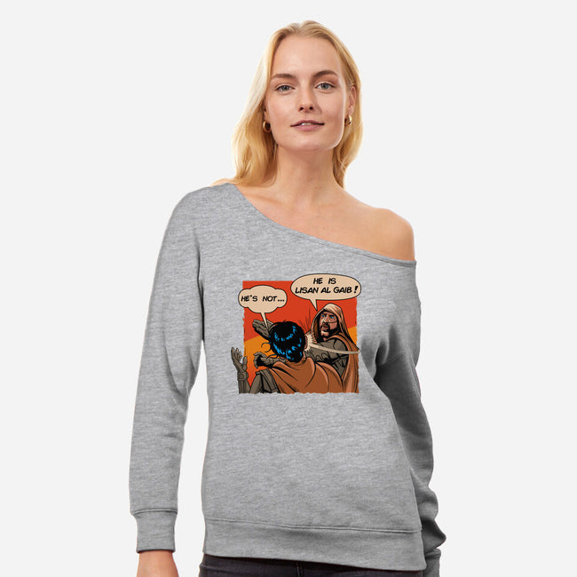 Lisan Al Gaib-Womens-Off Shoulder-Sweatshirt-daobiwan