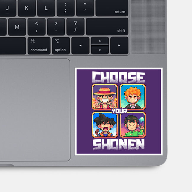 Choose Your Shonen-None-Glossy-Sticker-2DFeer