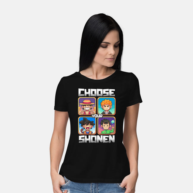 Choose Your Shonen-Womens-Basic-Tee-2DFeer