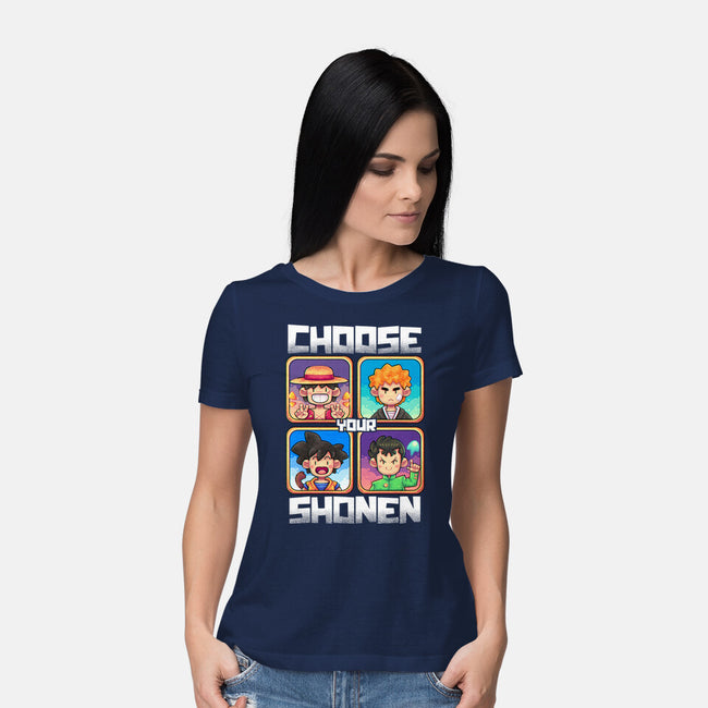 Choose Your Shonen-Womens-Basic-Tee-2DFeer