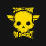 Join The Fight Democracy-Mens-Basic-Tee-rocketman_art