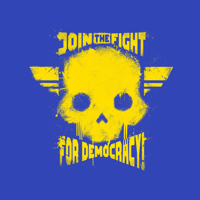 Join The Fight Democracy-Womens-Fitted-Tee-rocketman_art