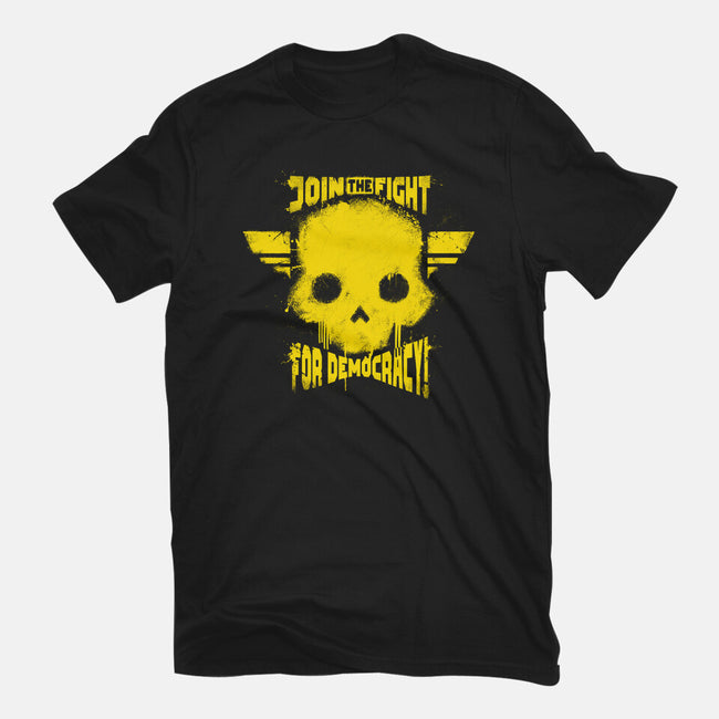 Join The Fight Democracy-Youth-Basic-Tee-rocketman_art