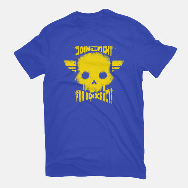 Join The Fight Democracy-Mens-Heavyweight-Tee-rocketman_art