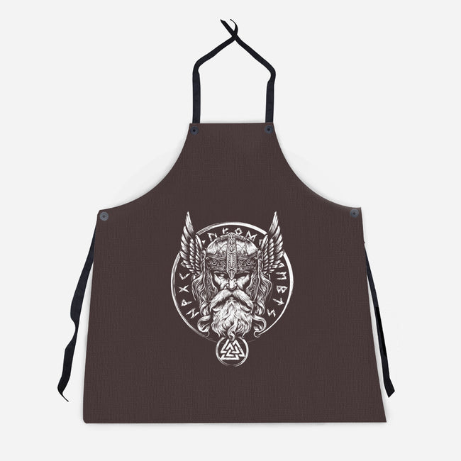 God Of War And Wisdom-Unisex-Kitchen-Apron-DrMonekers