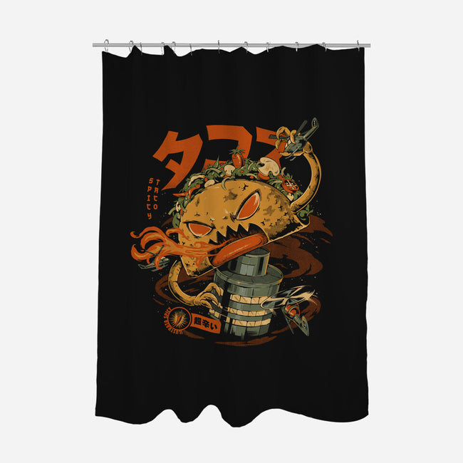 Spicy Taco Attack-None-Polyester-Shower Curtain-ilustrata