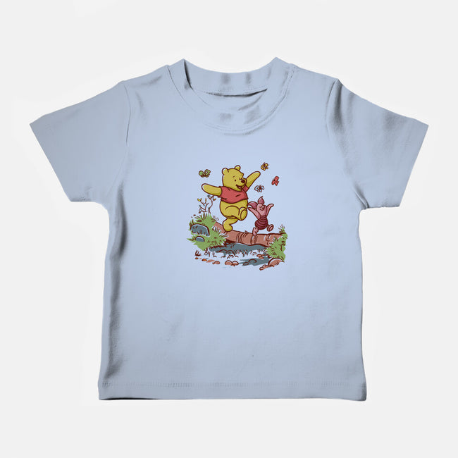 A Stroll In The Woods-Baby-Basic-Tee-Xentee