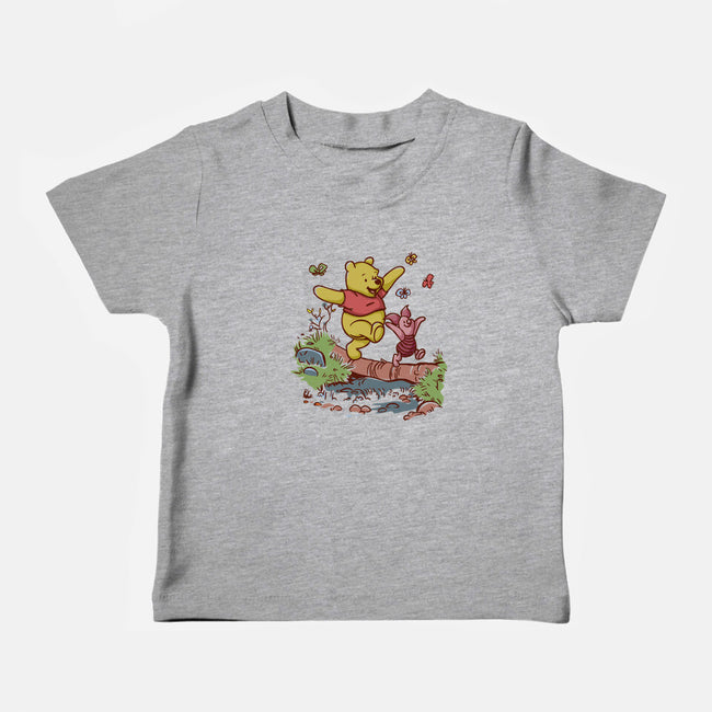 A Stroll In The Woods-Baby-Basic-Tee-Xentee