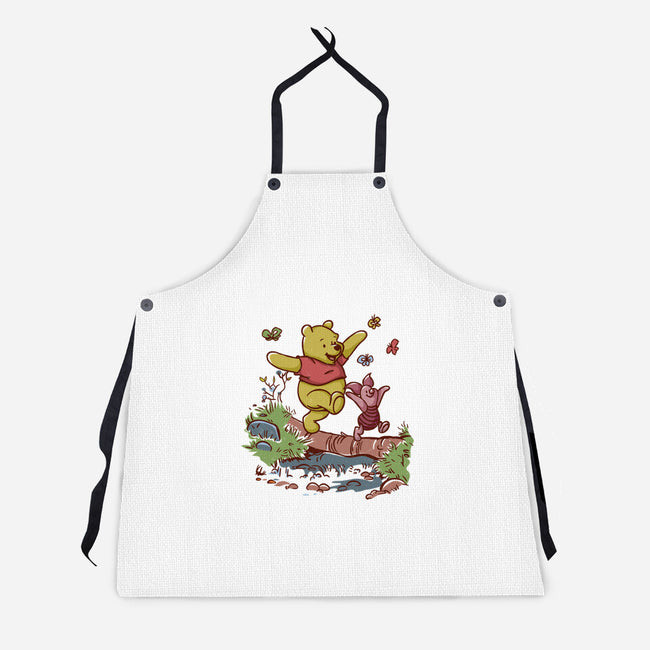 A Stroll In The Woods-Unisex-Kitchen-Apron-Xentee