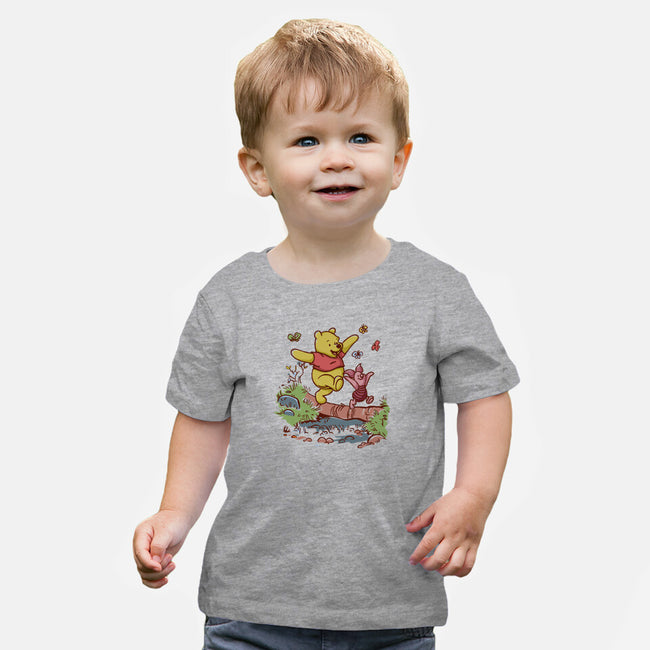 A Stroll In The Woods-Baby-Basic-Tee-Xentee