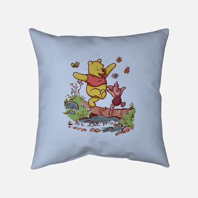 A Stroll In The Woods-None-Removable Cover-Throw Pillow-Xentee