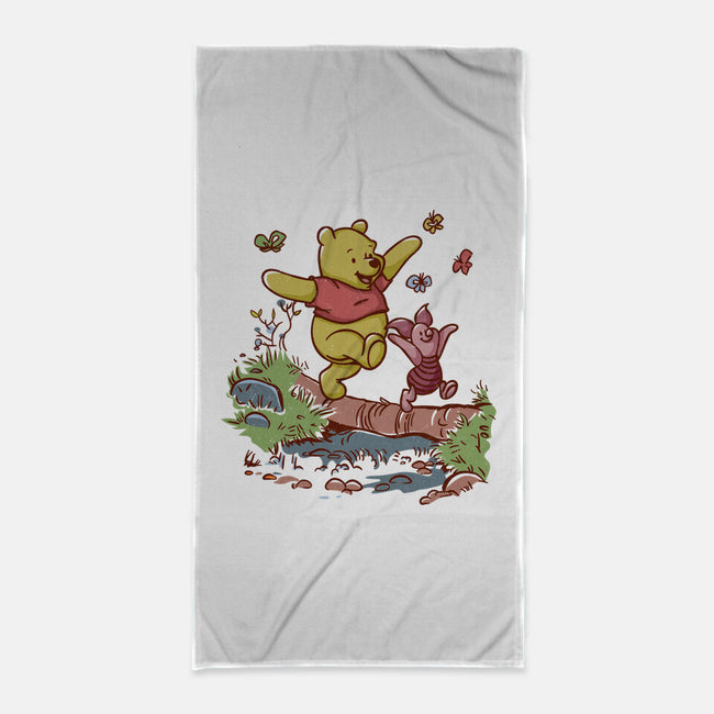 A Stroll In The Woods-None-Beach-Towel-Xentee