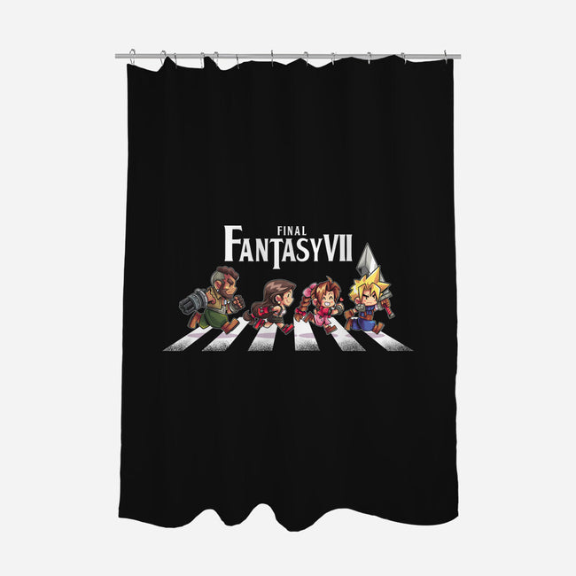 FFVII Road-None-Polyester-Shower Curtain-2DFeer