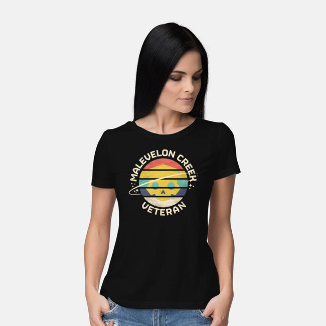 Malevelon Creek Veteran-Womens-Basic-Tee-rocketman_art